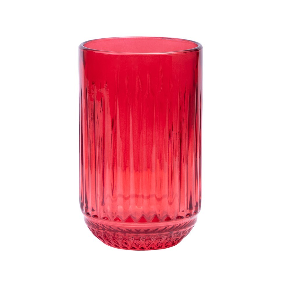 Стакан "lines" red 430мл мал.уп.=6шт Lefard (781-335)