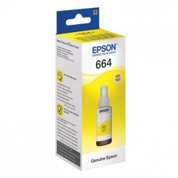 Чернила EPSON 664 T6644 для СНПЧ Epson L100/L110/L200/L210/L300/L456/L550 желтые 360975 (1) (93422)