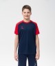 Футболка игровая JOGEL CAMP Reglan Jersey, темно-синий/красный, детский (702255)