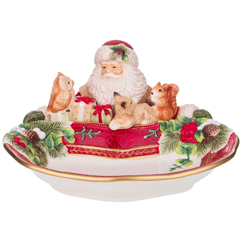 Блюдо lefard "дед мороз" глубокое 31*30*16,5 см Lefard (59-715)