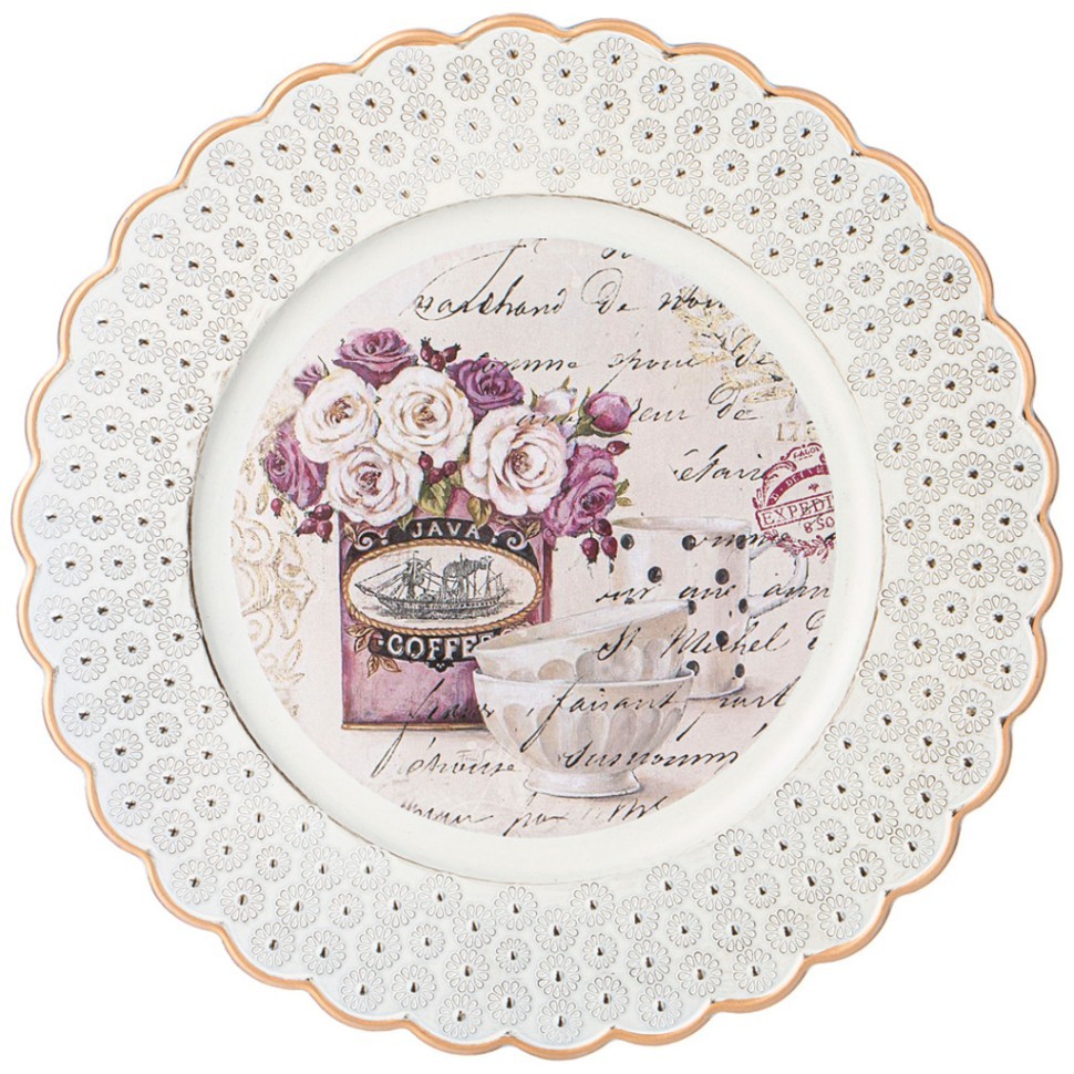 Поднос коллекция "старинный прованс" диаметр= 36 см Lefard (106-637)