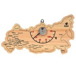 Термометр для бани и сауны Банные Штучки Карта России 18056 (63758)