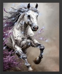 Картина Танец жемчужного ветра с кристаллами Swarovski (2431)