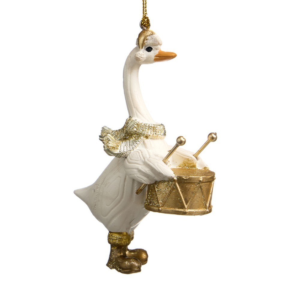 Елочное украшение "гусь" 7х4х11 см Lefard (162-1303)