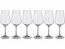 Набор бокалов для вина из 6 шт. "sandra" 450 мл. высота=24 см Bohemia Crystal (674-644)