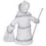 Кукла дед мороз серебряный высота=40 см в упаковке Lefard (140-316)