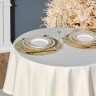 Скатерть  d150 cm круглая, "феерия. золото", цвет: бежевый, tm lefard, полиэстер 100% Lefard (986-003-24)