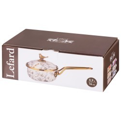 Ковш lefard эмалированный 14см / 0,9л d=14 см  длина=31см подходит для индукцион Lefard (950-716)