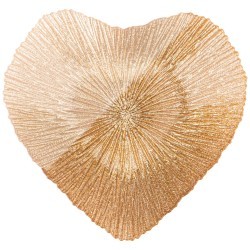 Блюдо "heart" gold shiny 23см АКСАМ (339-227)