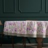 Скатерть круглая  "ирисы" ,d220см, 100% хлопок,твил c пропиткой, белый Lefard (850-743-25)