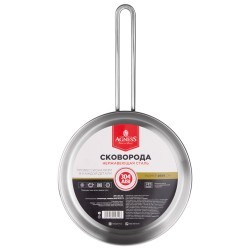 Сковорода agness professional 26*6 см, 3,1 л высококачественная нерж сталь 18/10 индукционное дно Agness (914-319)
