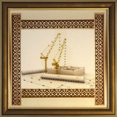 Картина Строитель 2 с кристаллами Swarovski (1893)