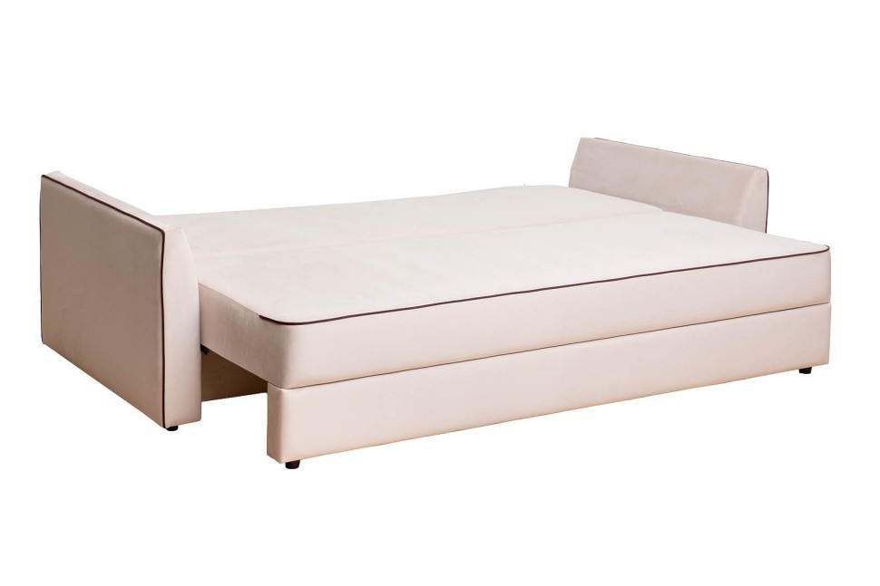 Диван Mores(K)/VD кант трехмест.раскл. велюр беж. Colton 002-BEG 226*103*94 (TT-00014670)