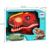 Тираннозавр (Тирекс) серии "Мир динозавров" - Игрушка на руку, генератор мыльных пузырей, красный (MM219-370)