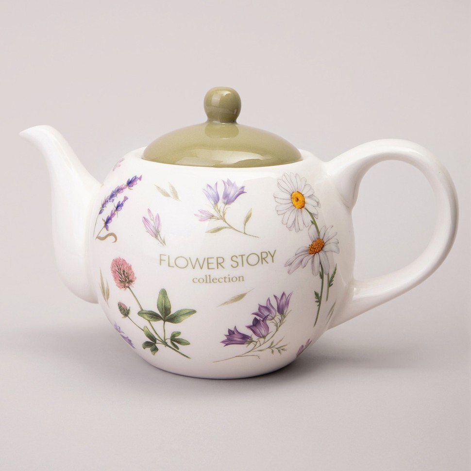 Чайник agness "flower story" 22,5*13*14,5 см 900 мл Agness (358-2174)