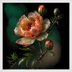 Картина СИЯНИЕ ЗАКАТА с кристаллами Swarovski (3170)