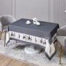 Скатерть "family farm" 160х220см ,100% хлопок, графит , твил, пропитка Lefard (850-747-21)