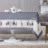 Скатерть "family farm" 160х220см ,100% хлопок, графит , твил, пропитка Lefard (850-747-21)