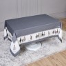 Скатерть "family farm" 160х220см ,100% хлопок, графит , твил, пропитка Lefard (850-747-21)