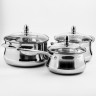 Набор посуды 6пр, 2,7л, 3,6л, ковш 1,9л, нерж. Сталь (2141-1)