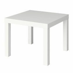 Стол журнальный Лайк аналог IKEA (550х550х440 мм), белый, 641920 (1) (96697)