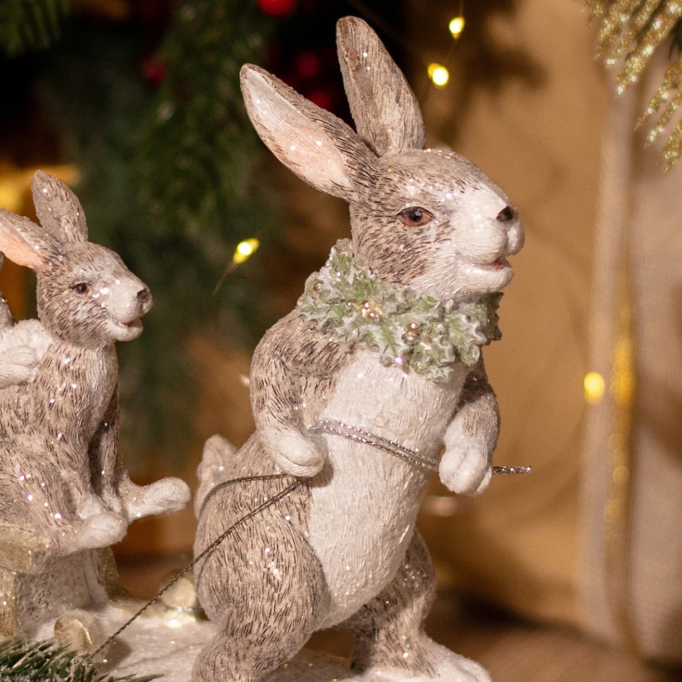 Статуэтка "крольчиха с крольчатами" 24х8х16,5 см Lefard (162-1319)