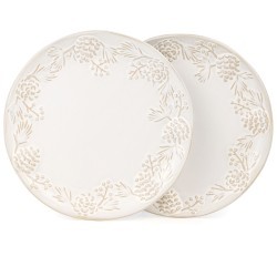 Набор тарелок закусочных коллекция "pine cones", 2 шт. / 20,7*2,5 см Bronco (230-517)