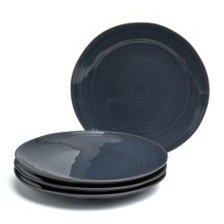 Набор тарелок закусочных bronco "concept" 4 шт. 22 см синий Bronco (576-1013)