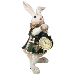 Фигурка с часами  "английская коллекция "кролик" 13*14*30 см Lefard (774-130)