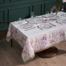 Скатерть "ирисы" 160х220см ,белый, 100% хлопок,твил пропитка Lefard (850-743-21)