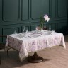 Скатерть "ирисы" 160х220см ,белый, 100% хлопок,твил пропитка Lefard (850-743-21)