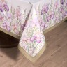 Скатерть "ирисы" 160х220см ,белый, 100% хлопок,твил пропитка Lefard (850-743-21)