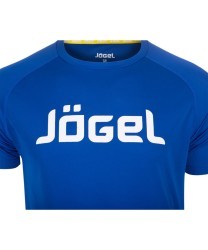 Футболка тренировочная JTT-1041-079, полиэстер, синий/белый, детская (434559)
