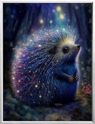 Картина Ёжик с кристаллами Swarovski (3072)