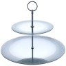 Блюдо сервировочное 2-х ярусное "silver mirror" 19/30 см Agness (357-253-1)