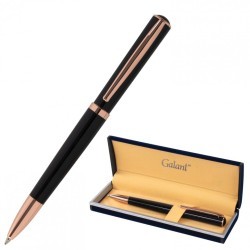 Ручка подарочная шариковая GALANT PUNCTUM BLACK 0,7 мм синяя 143514 (1) (92697)