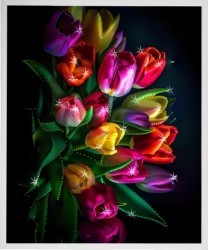 Картина ВСПЛЕСК ФАНТАЗИИ с кристаллами Swarovski (3182)