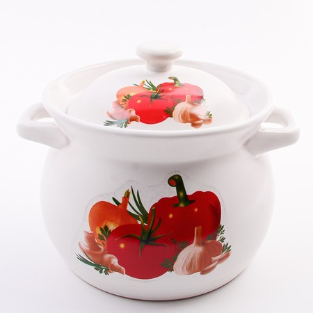 Кастрюля с крышкой 1,8 л керамика рис/овощи Mayer&Boch (7437-1)