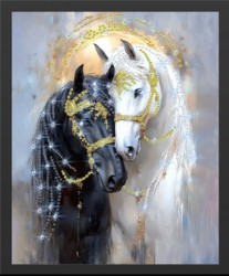 Картина Зеркало души с кристаллами Swarovski (2436)