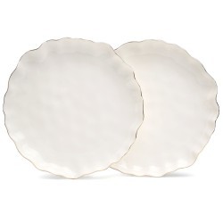 Набор тарелок закусочных lefard "charm" 2 шт. 20*3 см (с золотой линией) Lefard (779-362)