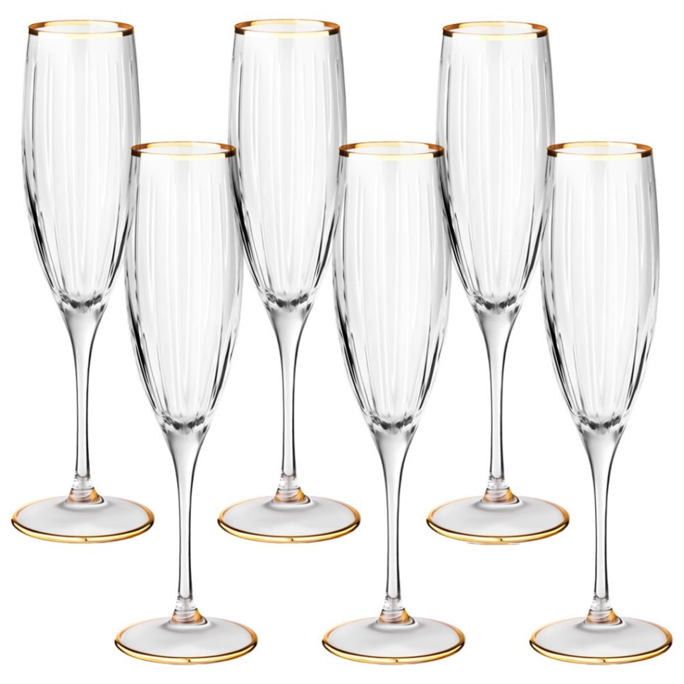 Набор бокалов для шампанского из 6 шт. 200 мл SAME (103-616)