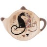 Подставка под чайные пакетики agness "парижские коты" 12*9,5*1,5 см Agness (358-1738)
