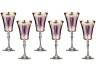 Набор бокалов для вина из 6 шт. "виолета" 250 мл.высота=21 см. Combi (666-060)