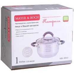 Кастрюля 2,9 л нерж с/кр Mayer&Boch (30943)