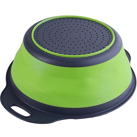 Дуршлаг силикон с ручками, ЗЕЛЕНЫЙ.MB (31489-1)