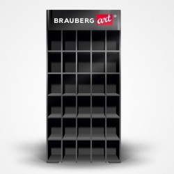Дисплей настольный для маркеров BRAUBERG ART 30 ячеек 180 маркеров в к-т не входят 504907 (1) (94331)