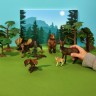 Игрушки фигурки в наборе серии "На ферме", 8 предметов (зоолог, семья оленей, дерево, ограждение-загон, инвентарь) (ММ205-037)
