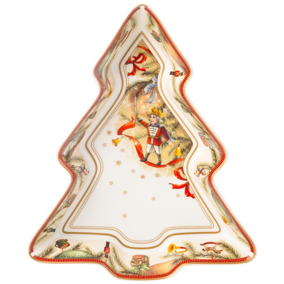 Блюдо-елка lefard "щелкунчик" 25*21*4 см Lefard (85-1924)