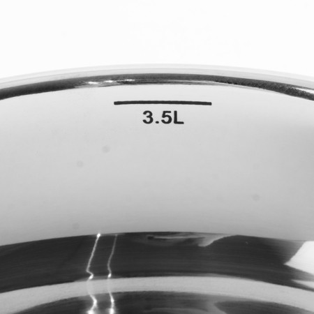 Кастрюля со стеклянной крышкой 20см 3,6л нерж/сталь (2137-1)