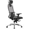 Кресло офисное Мetta "Samurai" SL-3.04 с подг. ткань-сетка/рециклированная кожа черное 531536 (1) (90045)